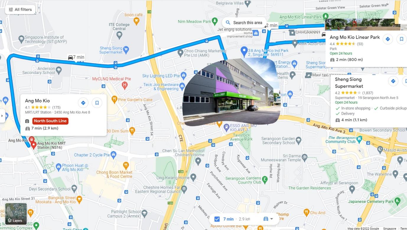 Work+Store locations in Central and East Singapore