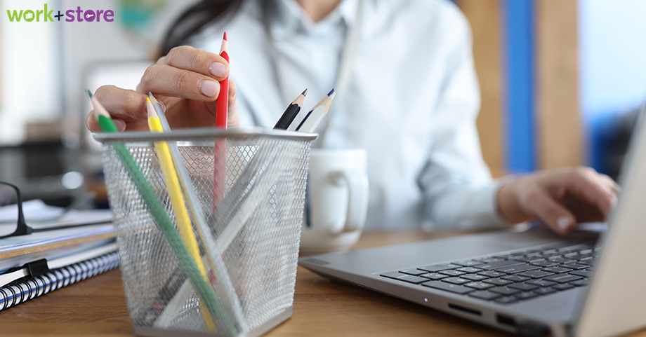 Ensure your office supplies are within reach storage space