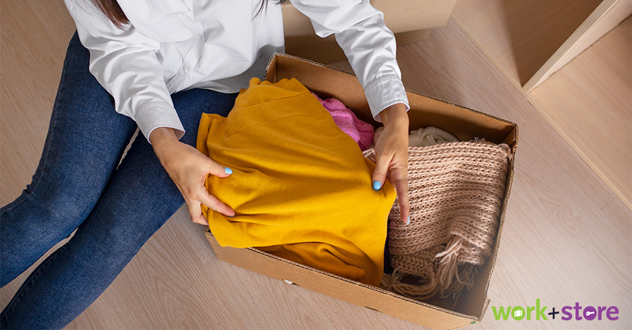 Segregate your clothing into different categories-Rent self-storage