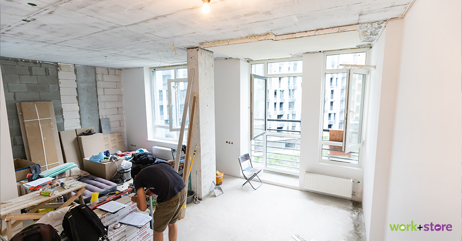 Avoid Clutter on the Renovation Site-temporary storage spaces