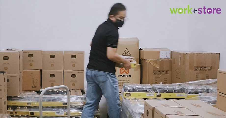 Reorganise with a plan-storage unit