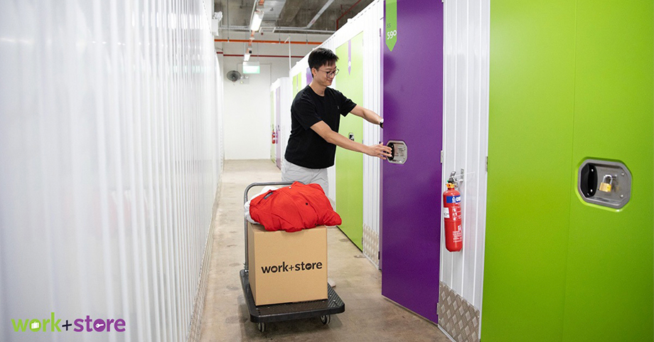 Image of a man in a storage facility