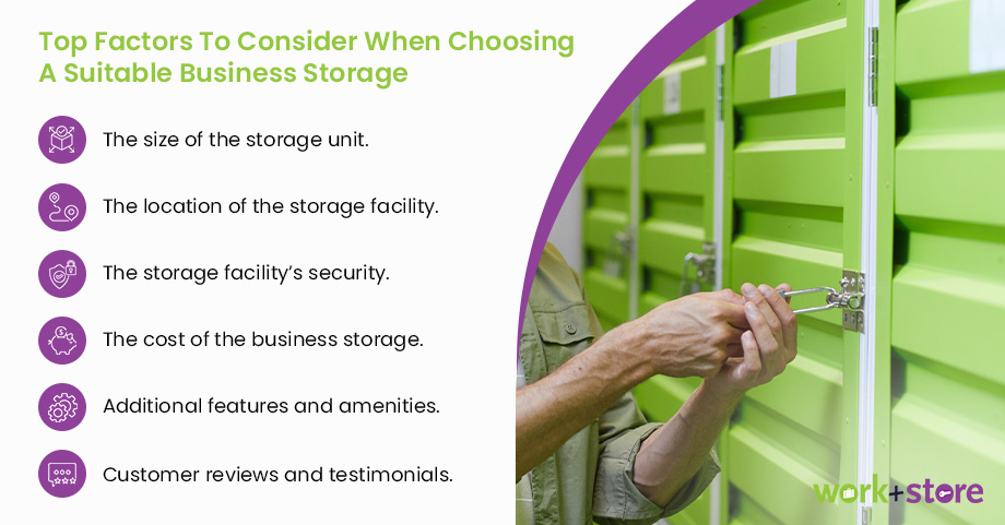 choosing storage space infographic