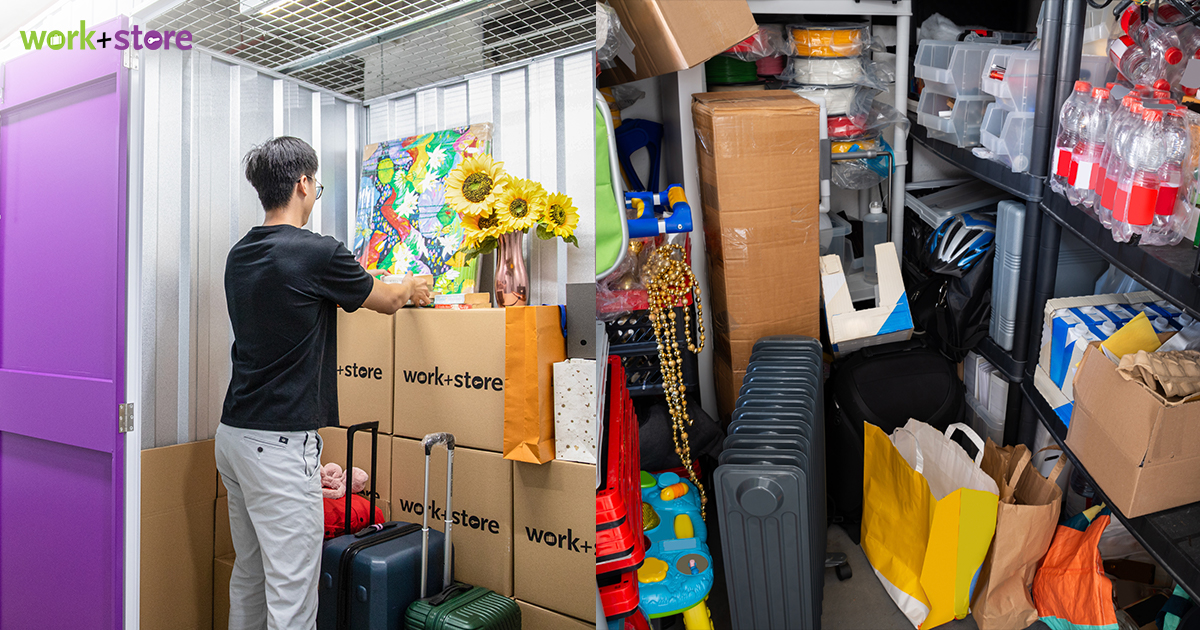 Organized storage vs. overcrowded storage