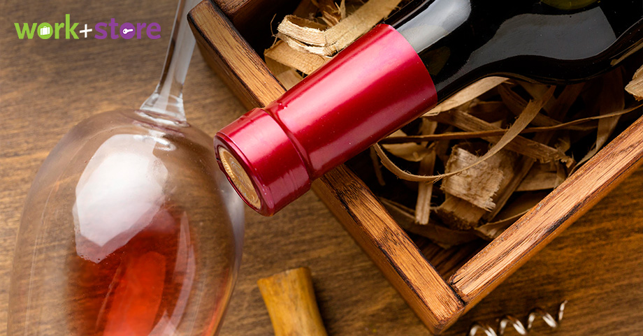 various wines in the wine cellar