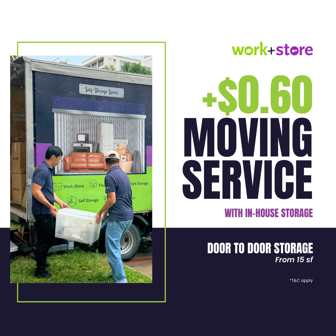 Storage + $0.60 Moving Fee