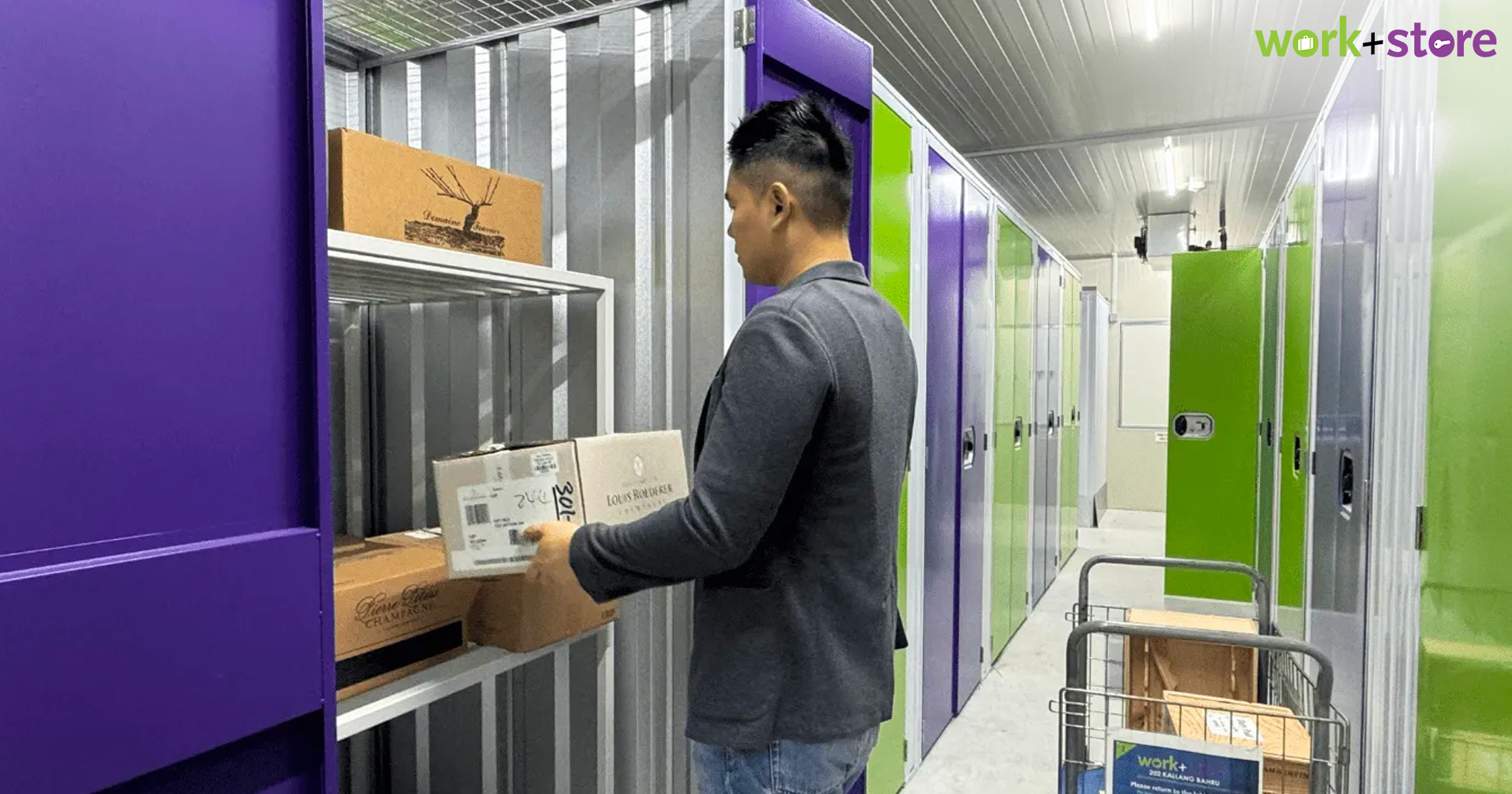 collector storing his en primeur wine