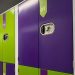 Row of secure air-conditioned storage lockers.