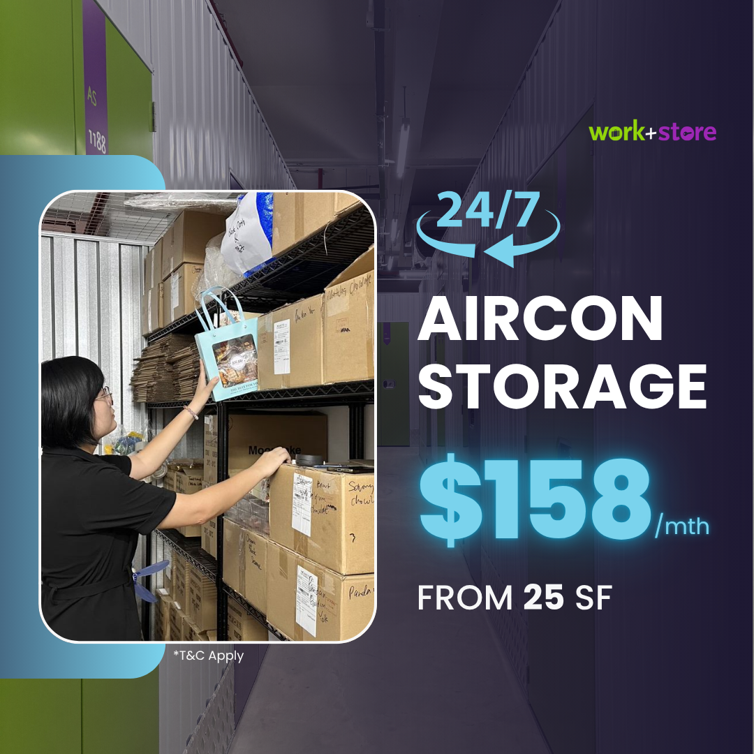 Aircon Storage Promo: Rent 25sq ft from $158/mth