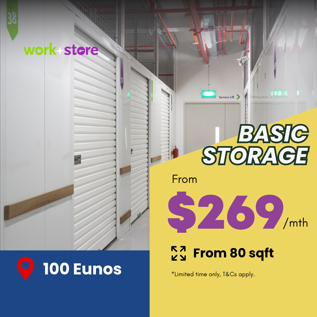 Eunos Exclusive: Basic Storage from $269/month | From 80 sqft